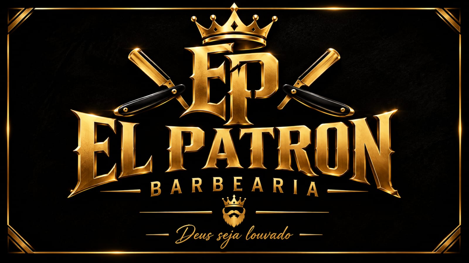 Logo oficial El Patron Barbearia